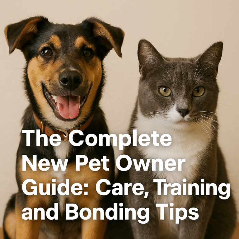 The Complete New Pet Owner Guide: Care, Training, and Bonding Tips