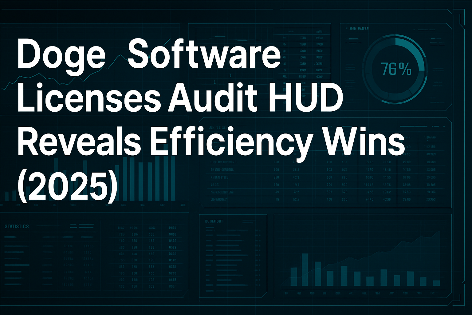 Doge Software Licenses Audit HUD Discloses Efficiency Gains (2025)