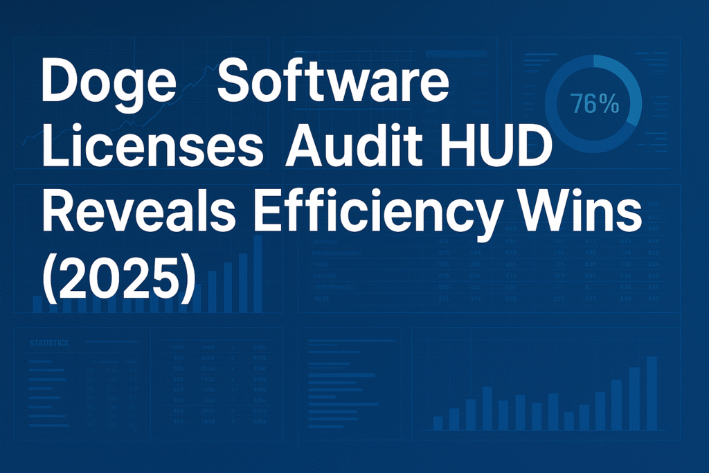 Doge Software Licenses Audit HUD Discloses Efficiency Gains (2025)