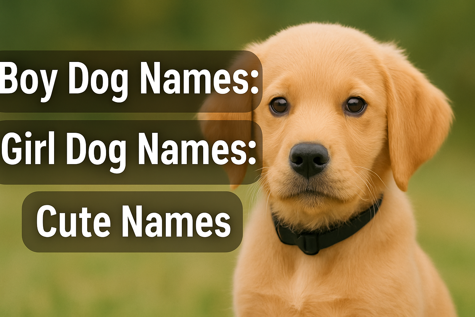 Boy Dog Names​ : Girl Dogs Names: Cute Names 