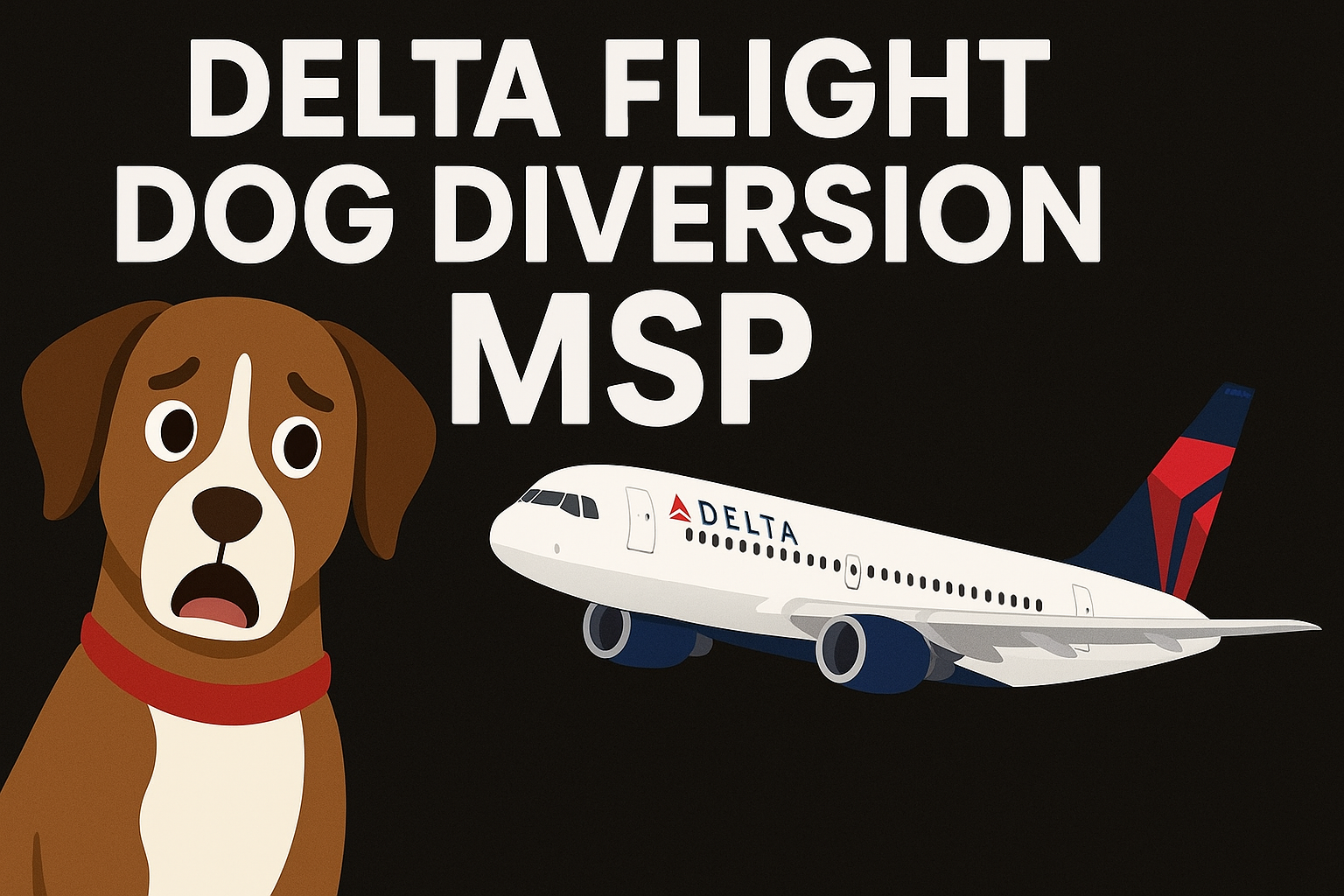 Delta Flight Dog Diversion MSP