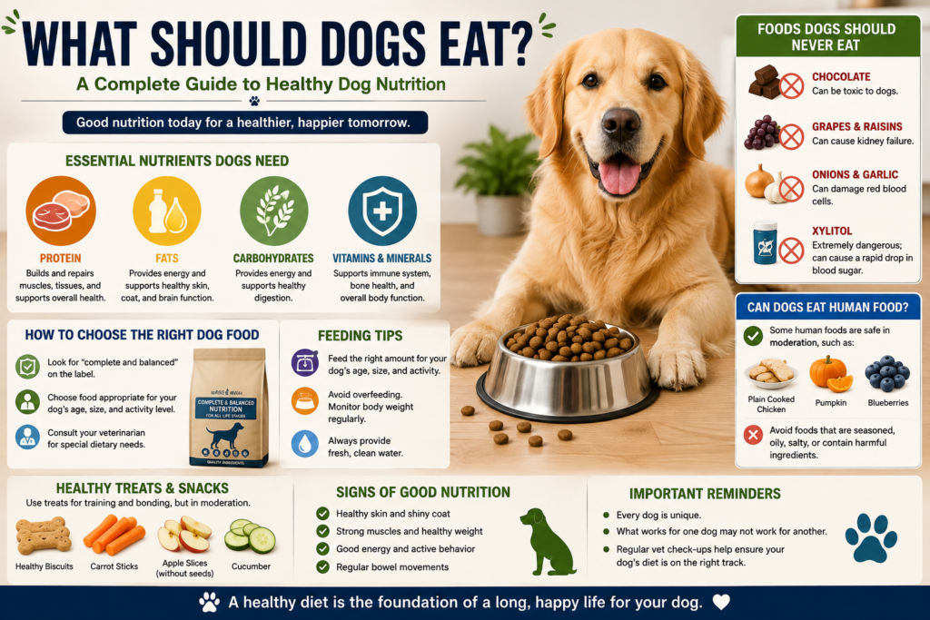 What Should Dogs Eat? A Complete Guide to Healthy Dog Nutrition